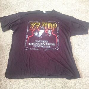 ZZ Top 2018 Summer Tour Graphic T-shirt Black Size XL, Rock N Roll PRE-OWNED